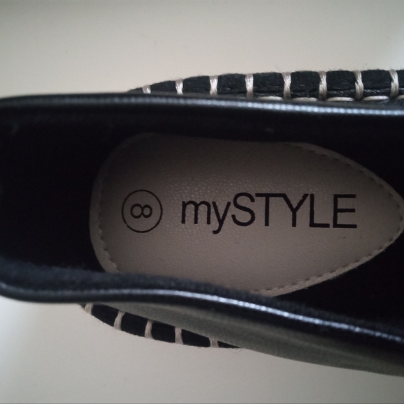 Black Espadrilles with Studs | mySTYLE | Size 8 - Picture 6 of 6